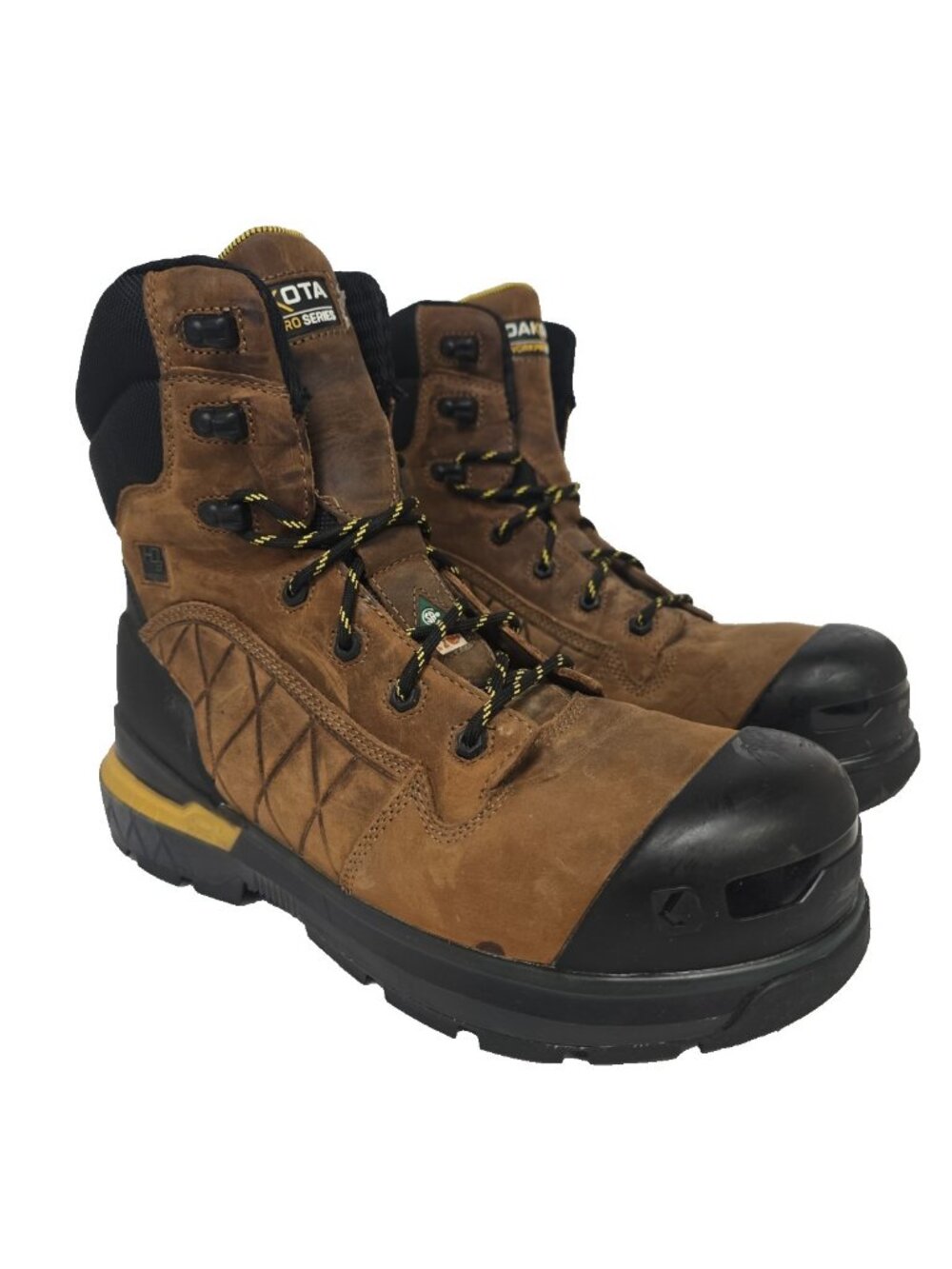 Dakota Work PRO Men's 8" 8300 Comp. Toe Comp. Plate Work Boots Brown Size 11M